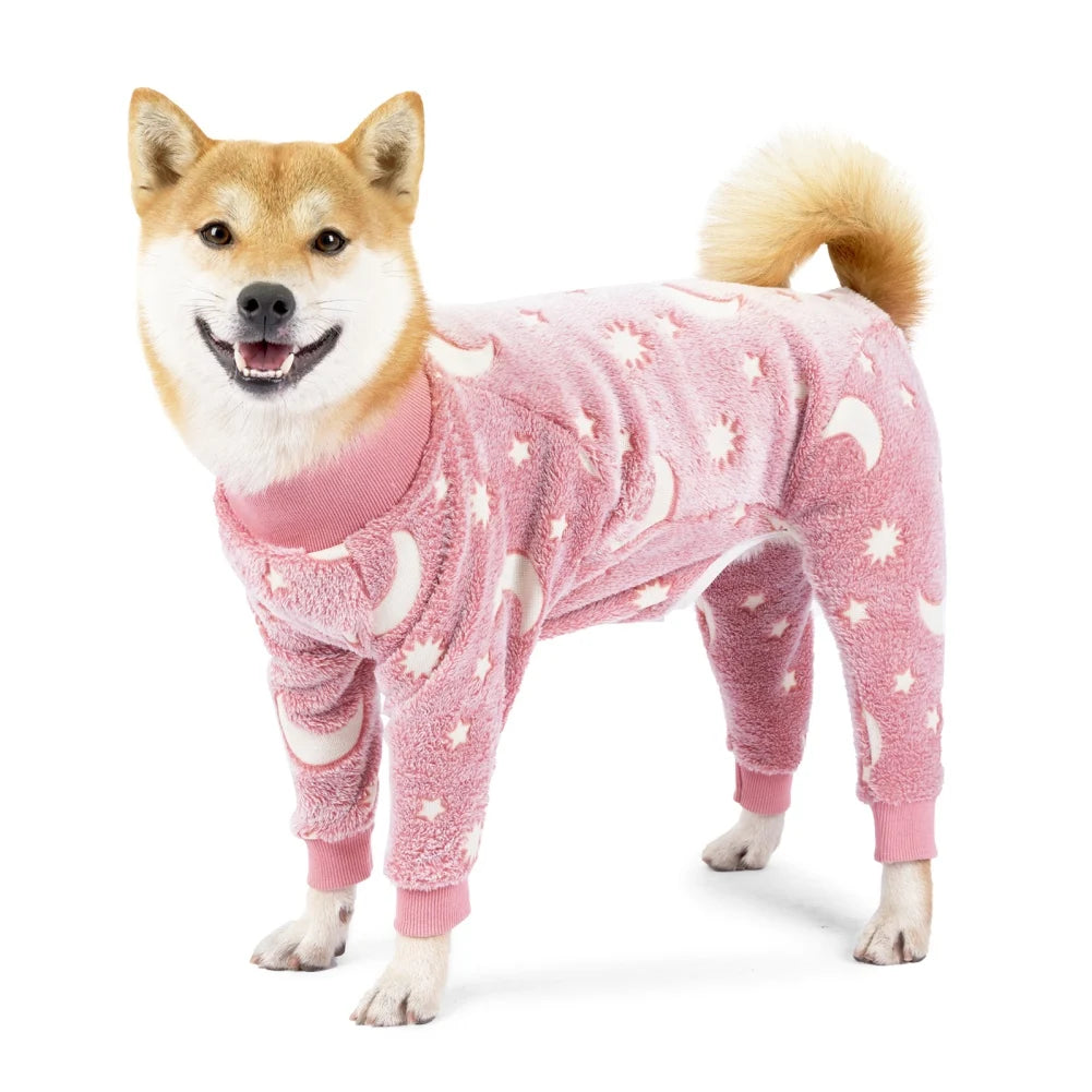 Flanell Hundepyjama für Winter