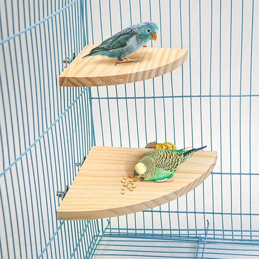 Holz-Sitzbrett für Käfigvögel & Kleintiere