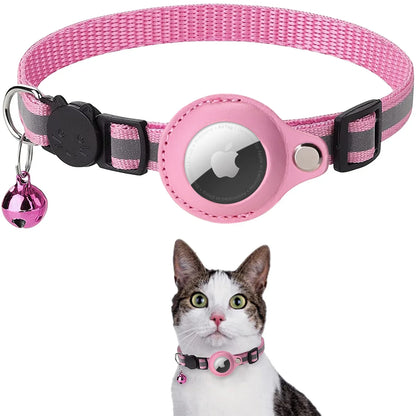 PawTrack AirTag Case & Reflective Pet Collar