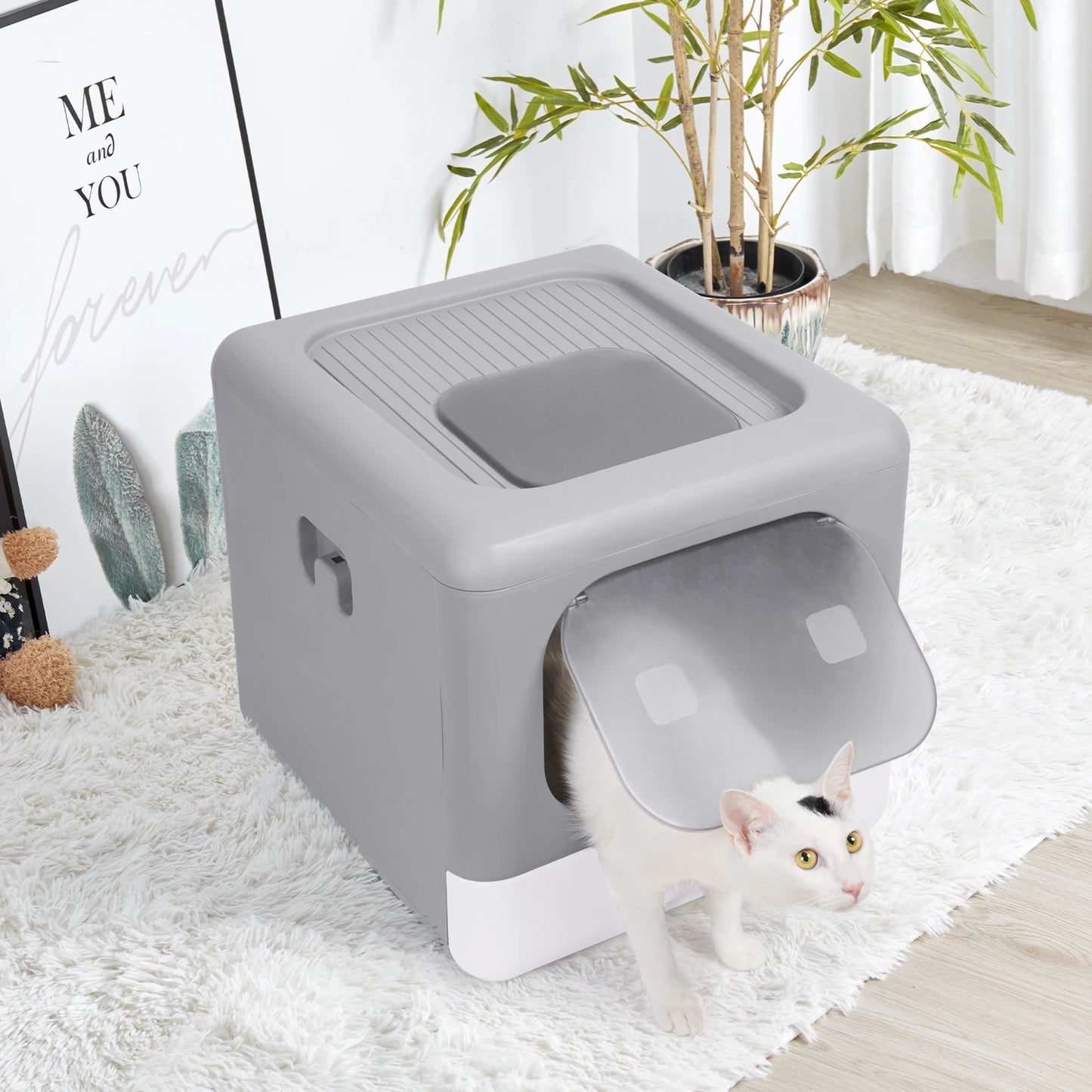 Faltbare Katzentoilette