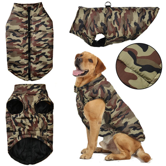Wasserdichte Winterjacke für große Hunde