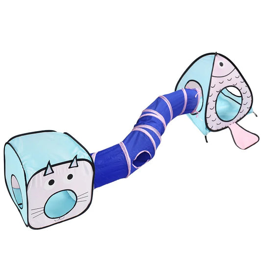 3-in-1 Robuster & Faltbarer Katzentunnel