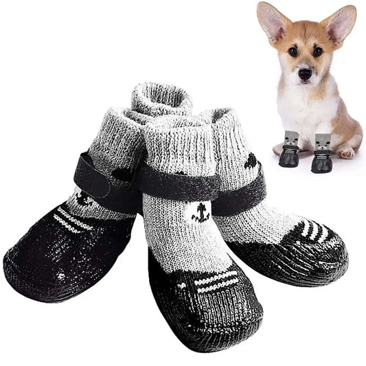 Wasserdichte Hundesocken mit Gummisohle