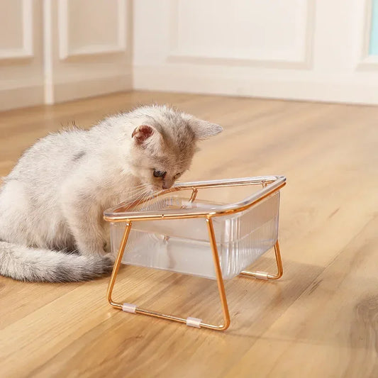 Erhöhter Futternapf mit Schrägneigung