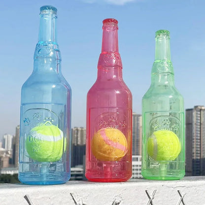 „Bierflasche“ mit Tennisball