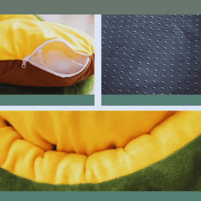 FroschKönig – Kuschelbett in Frosch-Design für Hunde & Katzen