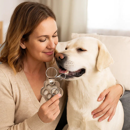 Erinnerungs-Band – Leder-Schlüsselanhänger zur Aufbewahrung von Tierhaaren