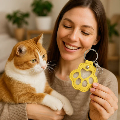 Erinnerungs-Band – Leder-Schlüsselanhänger zur Aufbewahrung von Tierhaaren