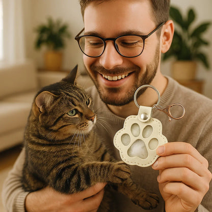 Erinnerungs-Band – Leder-Schlüsselanhänger zur Aufbewahrung von Tierhaaren
